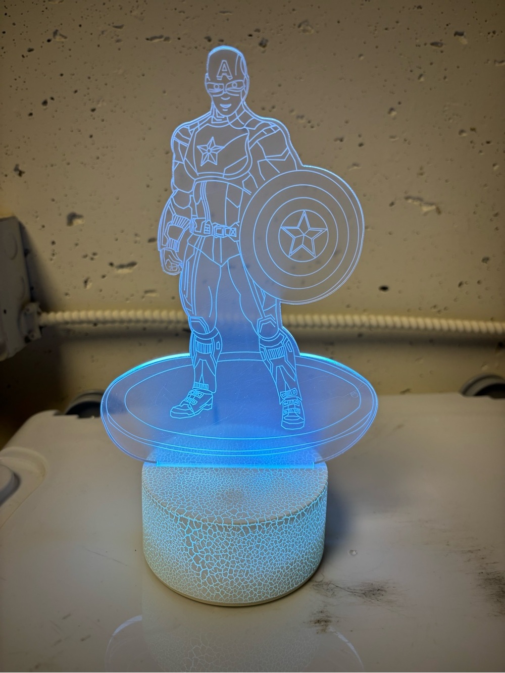 Marvel Captain America Color Changing Night Light USB or Battery Powered